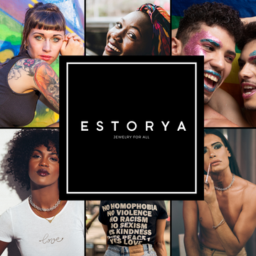 group of diverse people using estorya store jewelry