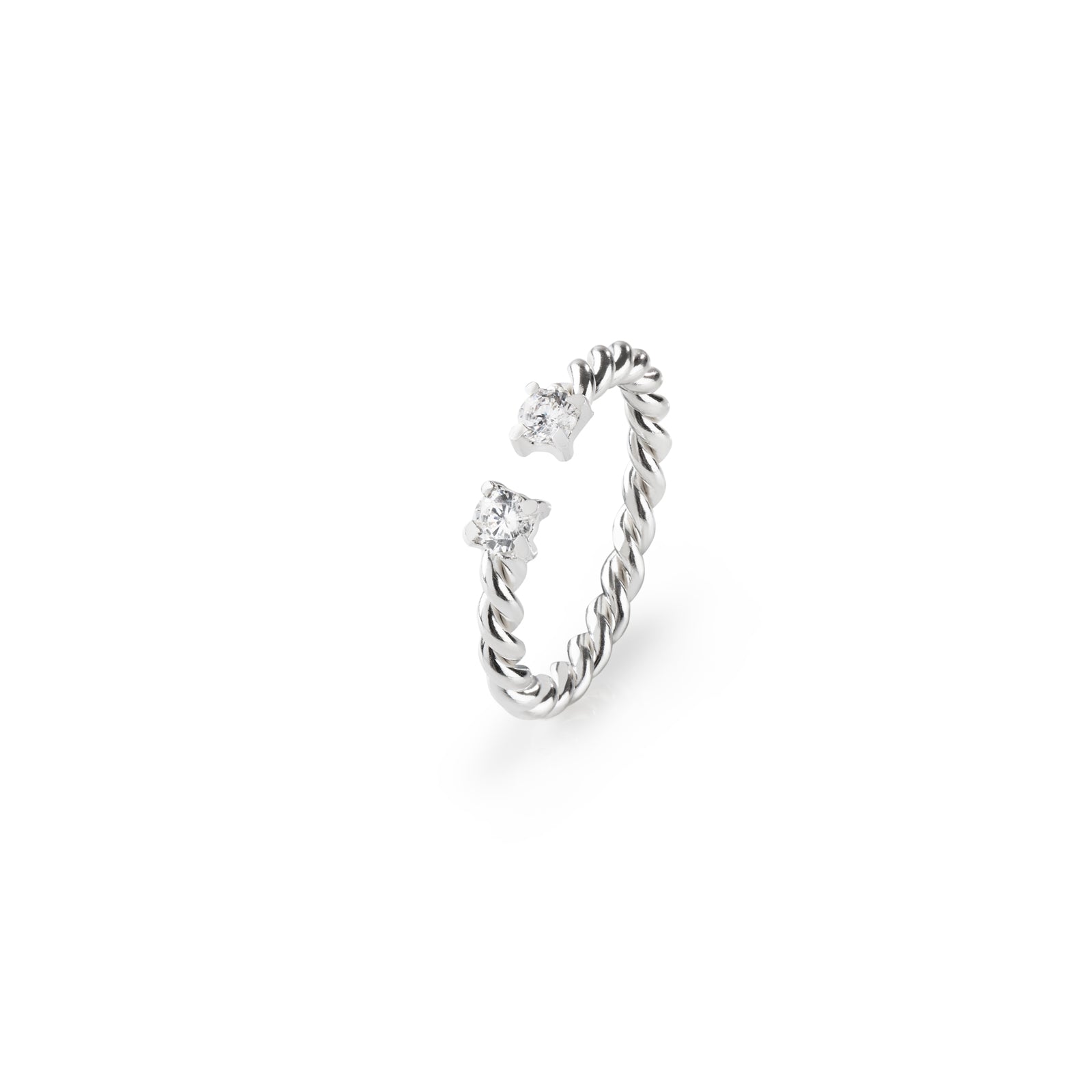 Silver Rope ring The Classy