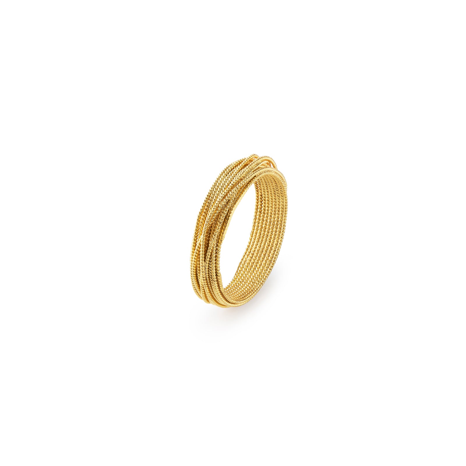 multi strand gold ring Kiss Kiss Bang Bang 